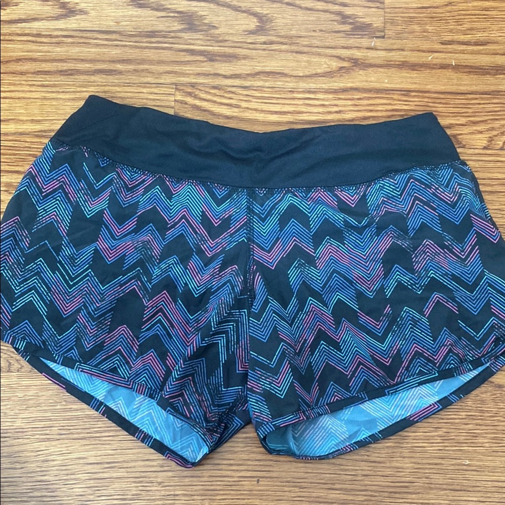 Black Athletic Shorts with Stretchy Moisture-Wicking Fabric